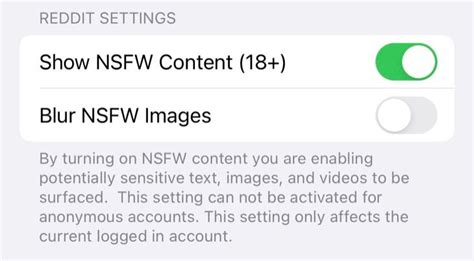 how to turn off nsfw on reddit app iphone|How to Disable / Enable NSFW Content in Reddit